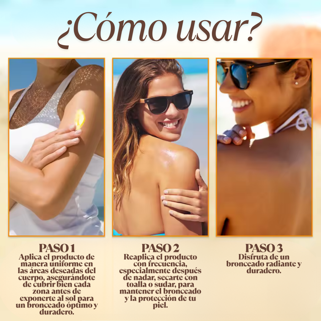 Crema bronceadora | Rápido, Natural y Duradero