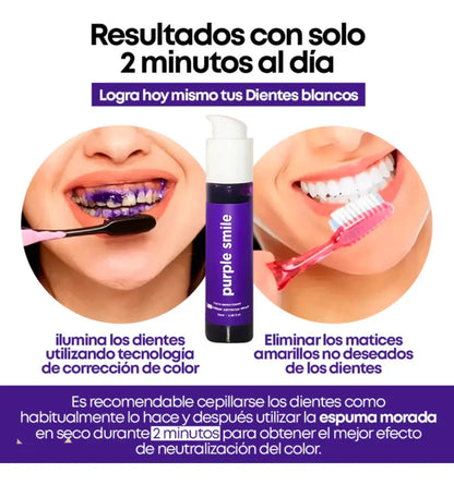 Crema dental Purple Smile | Tu sonrisa mas blanca